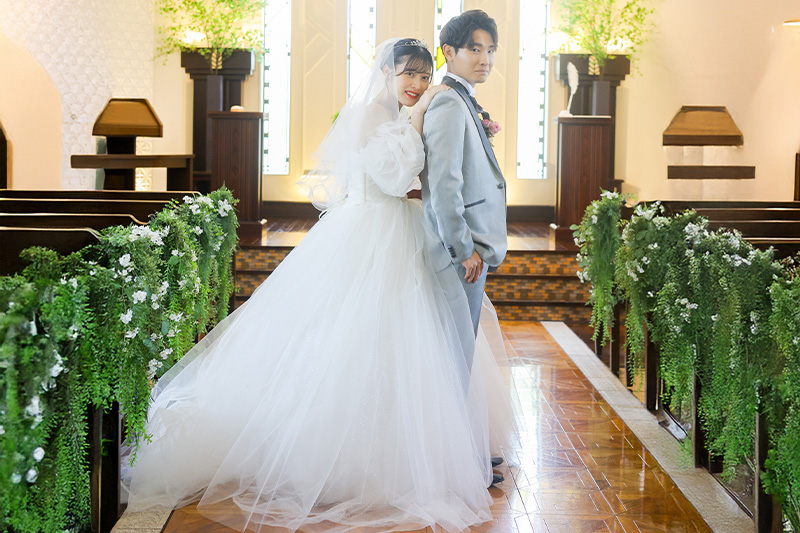 チャペル＆ガーデン洋装プラン1